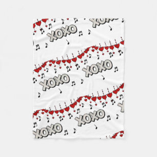 Hugs and Kisses Fleece Blanket