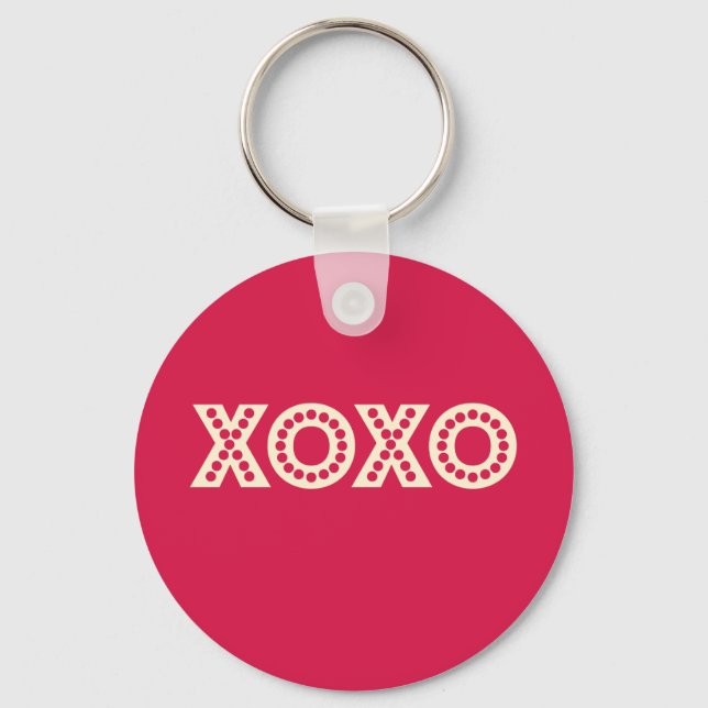 Hugs and Kisses Keychain (Front)