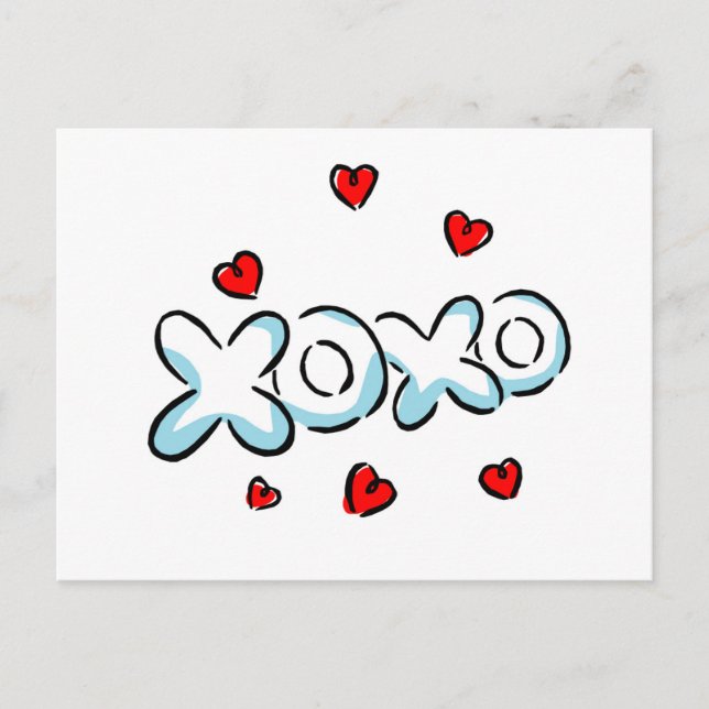 Hugs and Kisses Merchandise Postcard (Front)