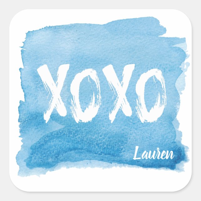 Hugs and Kisses | Personalized Sticker (Front)