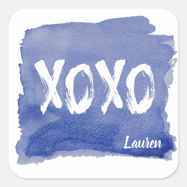 Hugs and Kisses | Personalized Sticker (Front)