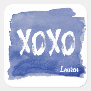 Hugs and Kisses   Personalized Sticker