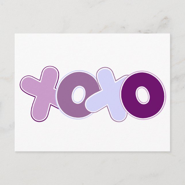 Hugs and Kisses Postcard (Front)