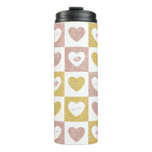 Hugs and kisses thermal tumbler