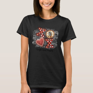 Hugs And Kisses Valentine's Day Couple Kiss T-Shirt
