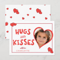 Hugs And  Kisses Valentine's Day Custom Photo
