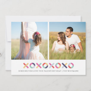 Hugs + Baisers Carte Saint-Valentin - Poudre