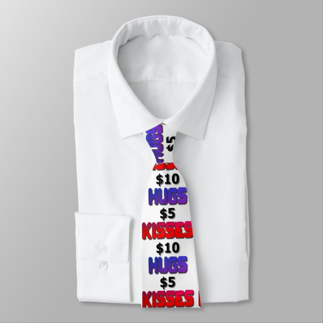 Hugs Cinq Dollars Baisers Dix Dollars Cravate (Attaché)