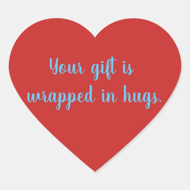 Hugs citation Heart Sticker (Devant)