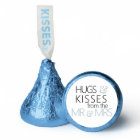 Hugs et baisers Dusty Blue Hershey's Candy Favors