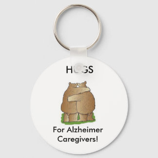 Hugs for Alzheimer Caregivers Keychain