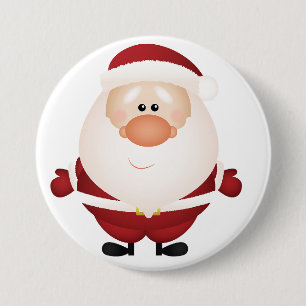Hugs from Santa Claus Button