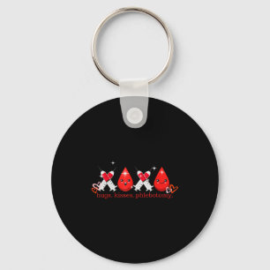 Hugs Kiss Phlebotomy Valentines Phlebotomist Lab T Keychain