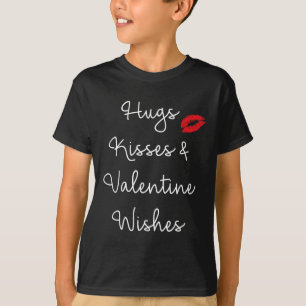 Hugs Kisses And Valentine Wishes Love Tee Adults M