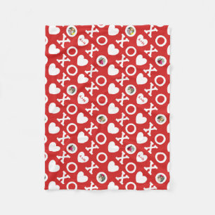 Hugs & Kisses Fleece Throw Blanket