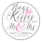 Hugs Kisses from Mr and Mrs Wedding Favour Sticker