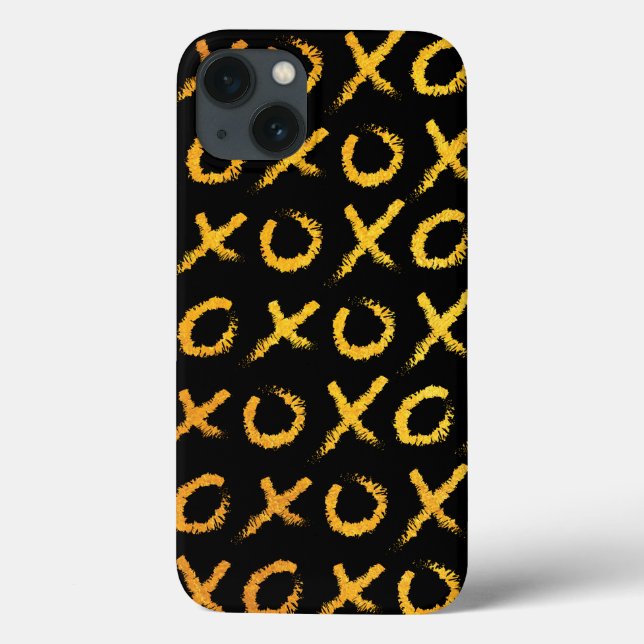 Hugs & Kisses (gold) Case-Mate iPhone Case (Back)
