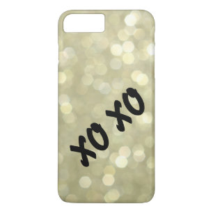 Hugs & Kisses Gold iPhone 7 Plus Coque
