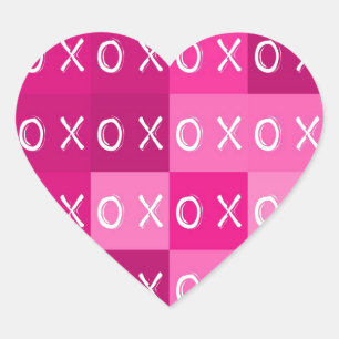 ╳◯╳◯ Hugs & Kisses! Heart Shaped Stickers