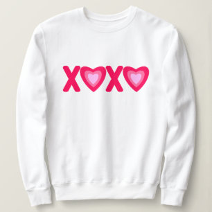 Hugs Kisses Love Hearts Sweatshirt