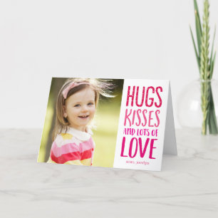 Hugs Kisses Love Valentine's Day Carte photo