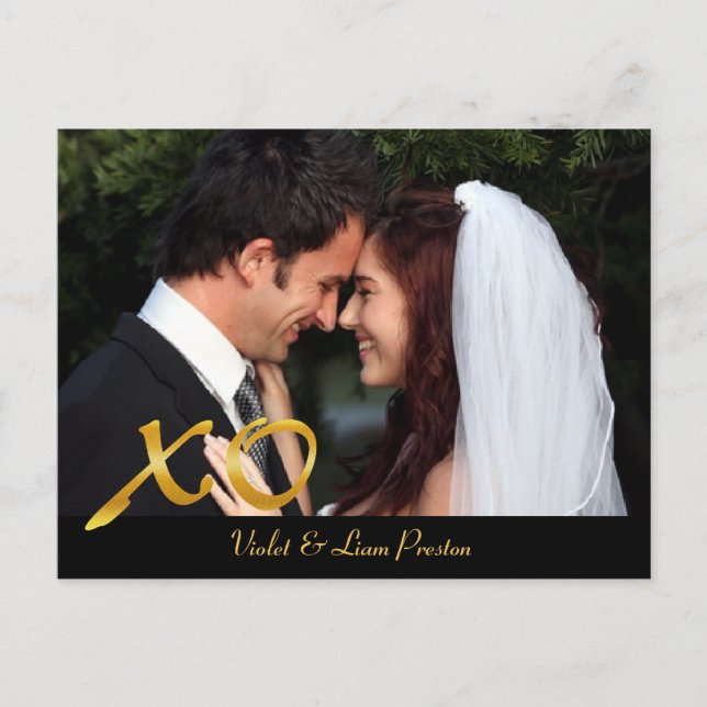 Hugs & Kisses Thank You Postcard (Front)