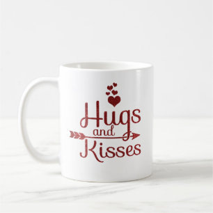 Hugs & Kisses Valentine's Day Coffee Mug