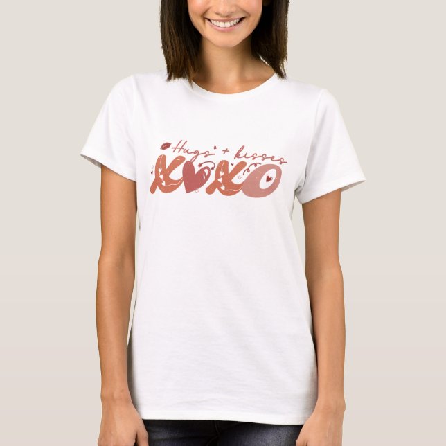 Hugs Kisses XOXO T-Shirt (Front)