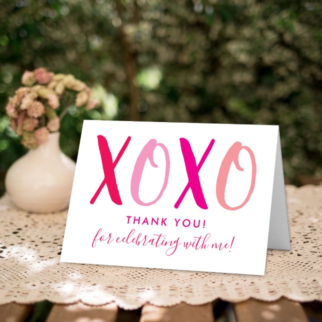 Hugs & Kisses (XOXO) Valentine's Day Bridal Shower Holiday Card (Creator Uploaded)