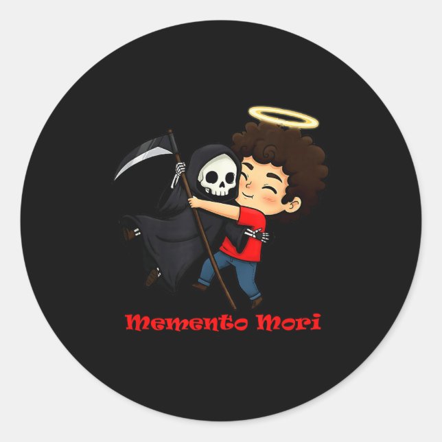 Hugs - Memento Mori  Classic Round Sticker (Front)