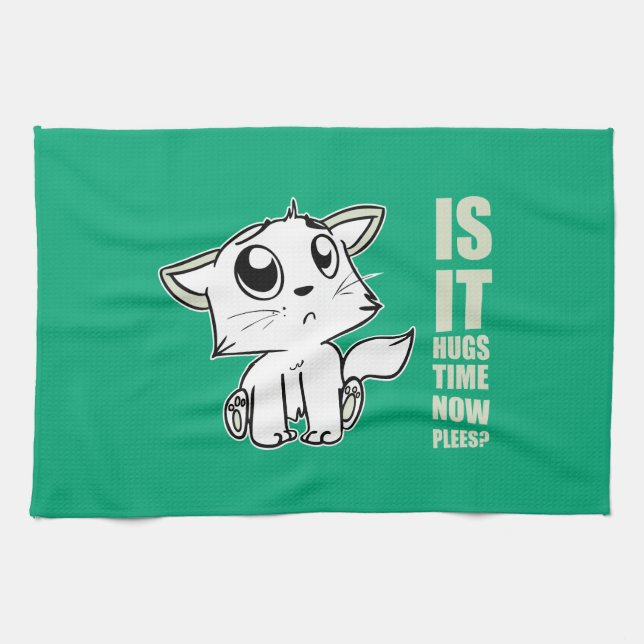 Hugs time kitchen towel (Horizontal)