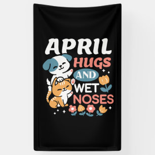 Hugs, Wet Noses, and Spring Vibes – Playful Pet Banner