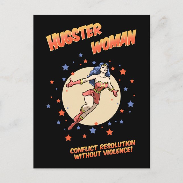 Hugster Woman Postcard (Front)