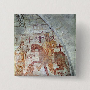 Hugues IX Lusignan 2 Inch Square Button