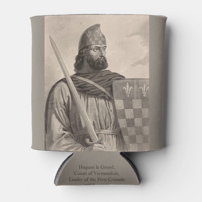 Hugues le Grand and Adèle of Vermandois Can Cooler (Front)