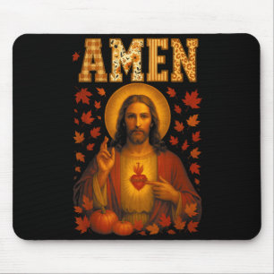 Hugvyn Amen Fall Jesus Christian Bible Verses Than Mouse Pad