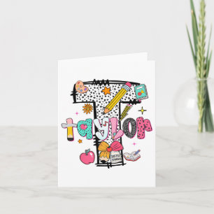 Hugvyn Back To School Taylor Name Fifth Grade Teac Card