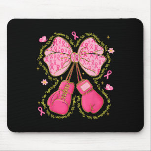 Hugvyn Breast Cancer Pink Boxing Gloves Survivor P Mouse Pad