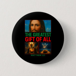 Hugvyn Christmas Baby Jesus Nativity Scene Christi 2 Inch Round Button