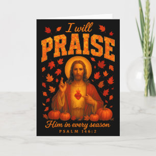 Hugvyn Fall Christian Praise Jesus Autumn Faith Th Card