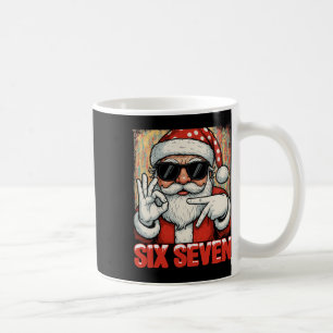 Hugvyn Funny Six Seven Meme Christmas Cool Santa S Coffee Mug