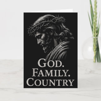 Hugvyn God Family Country Jesus Christian Faith Mi Card