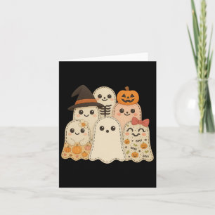 Hugvyn Halloween Patchwork Quilt Ghost Matching Fa Card