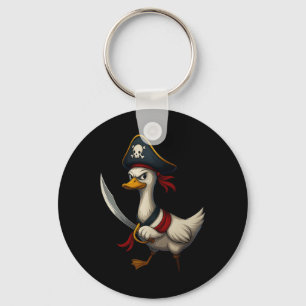 Hugvyn Halloween Pirate Goose Spooky Goose Costume Keychain