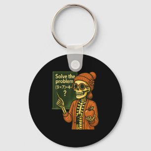 Hugvyn Halloween Skeleton Six Seven 67 Meme Pemdas Keychain