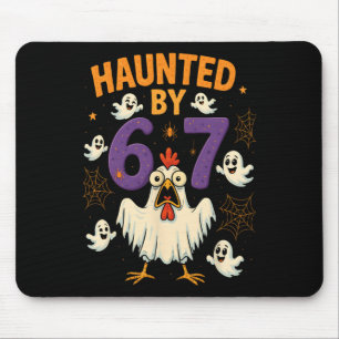 Hugvyn Haunted By 67 Meme Chicken Ghost Halloween  Mouse Pad