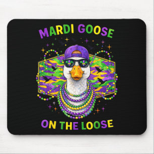 Hugvyn Mardi Gras Goose On The Loose Fat Tuesday C Mouse Pad