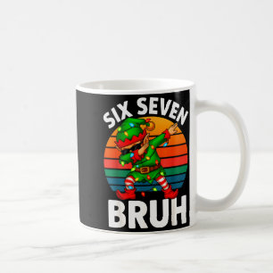 Hugvyn Six Seven 6 7 Meme Dabbing Elf Merry Christ Coffee Mug