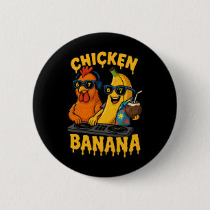 Hugvyn Six Seven Meme 6 7 Chicken Nana Dj Ice Crea 2 Inch Round Button