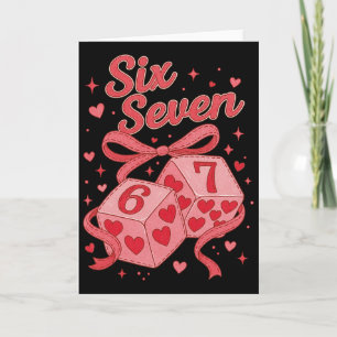 Hugvyn Six Seven Valentine Dice 6 7 Cherry Playing Card